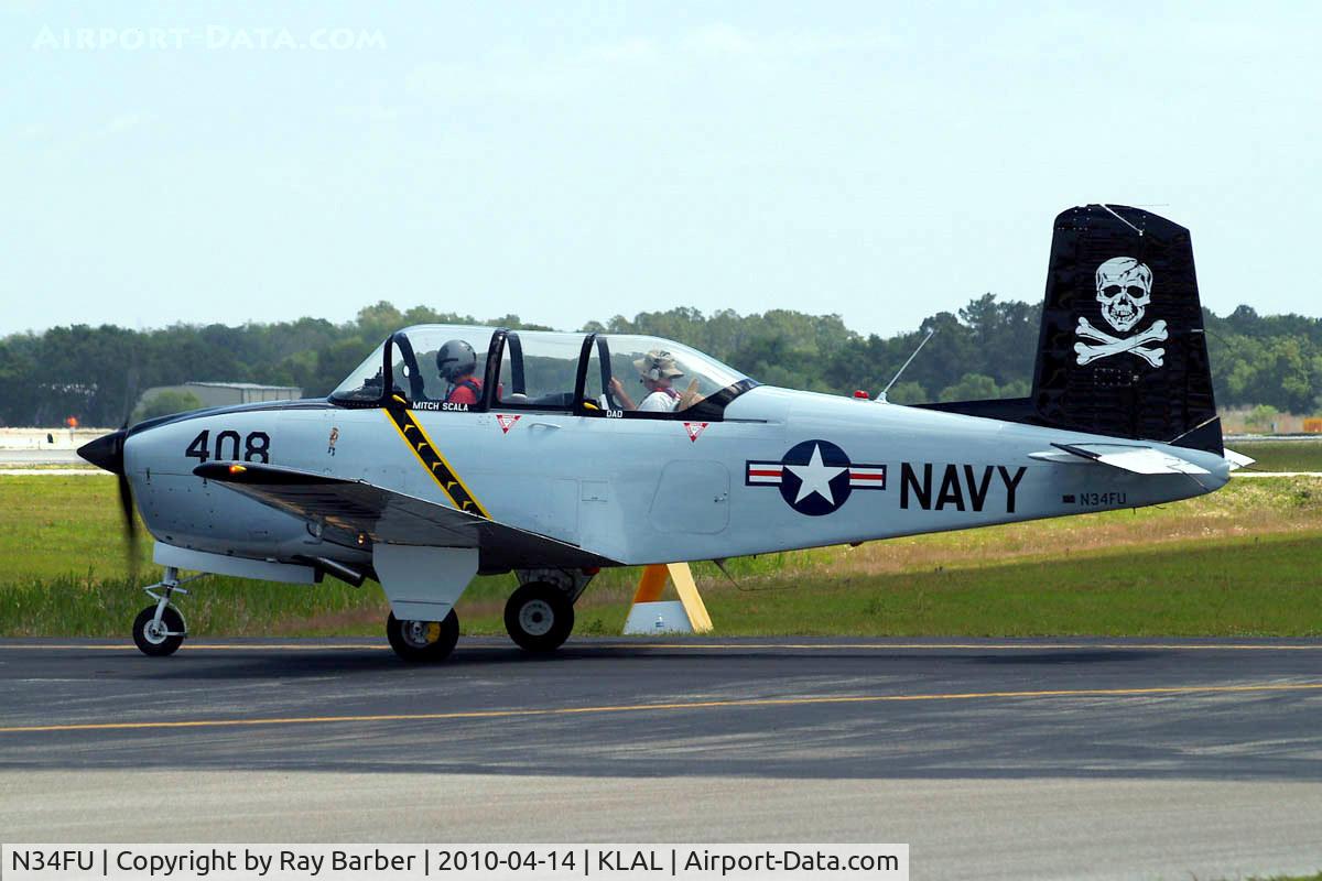 N34FU, 1956 Beech D-45 Mentor C/N BG-180, Beech T-34B Mentor [BG-180] Lakeland-Linder~N 14/04/2010.