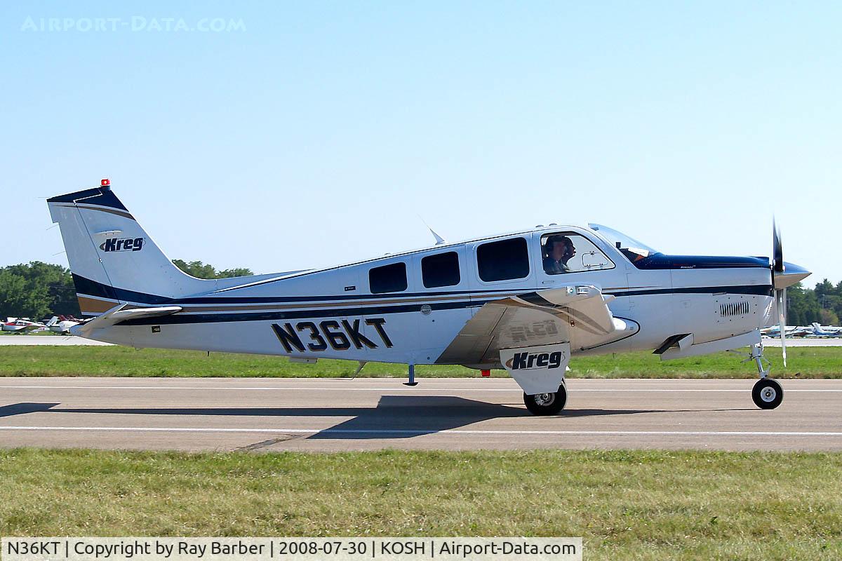 N36KT, 2007 Hawker Beechcraft Corp G36 Bonanza C/N E-3769, Beech G36 Bonanza 36 [E-3769] Oshkosh~N 30/07/2008.