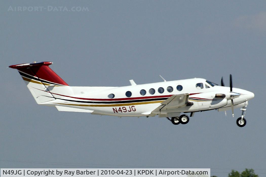 N49JG, 1981 Beech B200 King Air C/N BB-884, Beech B200 Super King Air [BB-884] Atlanta-Dekalb Peachtree~N  23/04/2010.