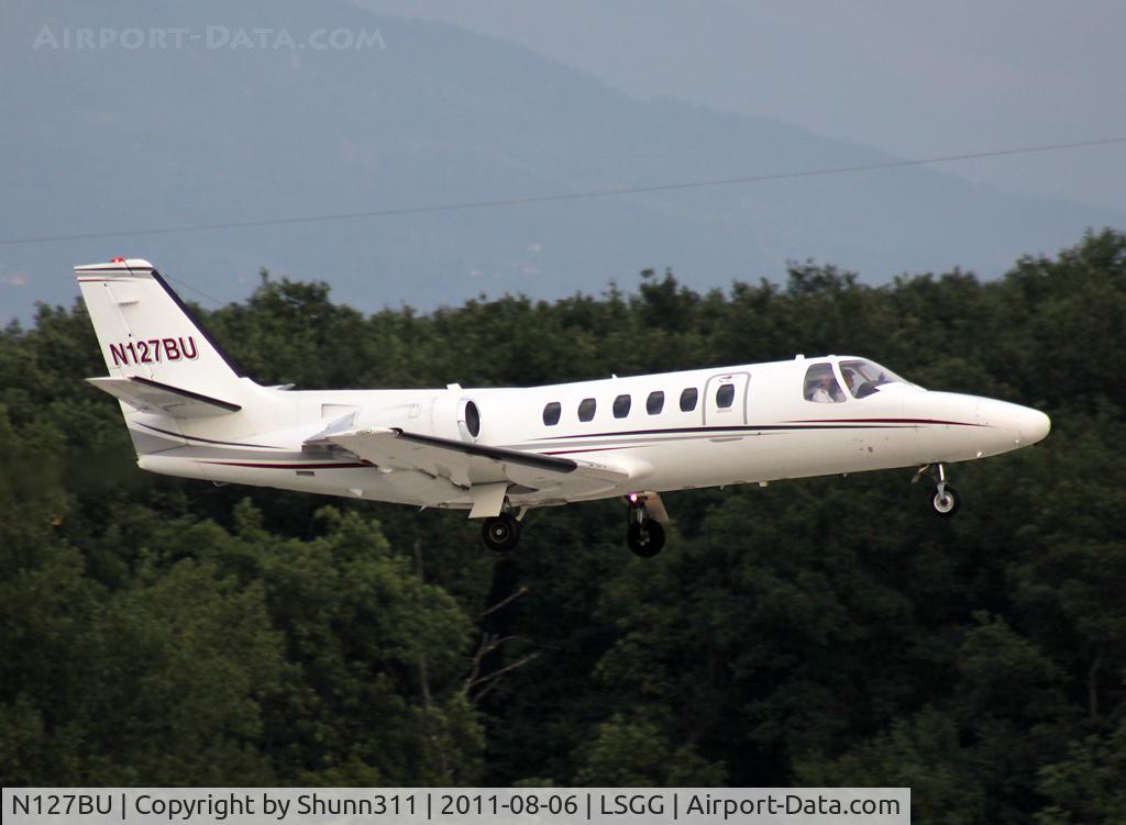N127BU, 1980 Cessna 551 Citation II/SP C/N 551-0179, Landing rwy 23