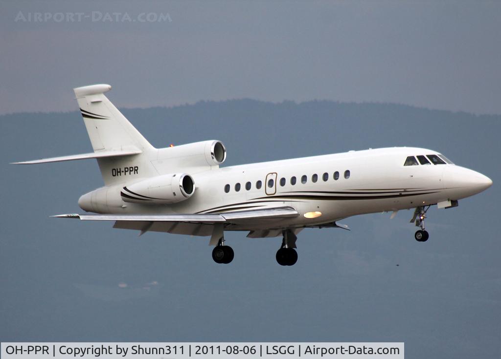 OH-PPR, 2003 Dassault Falcon 900EX C/N 118, Landing rwy 23