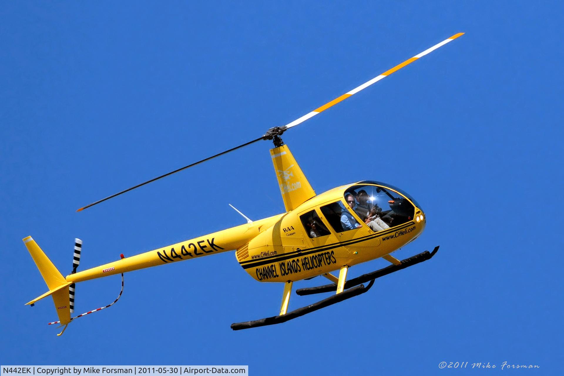 N442EK, 2002 Robinson R44 Clipper C/N 1146, Flying over the Ormond Beach wetlands in Oxnard, CA