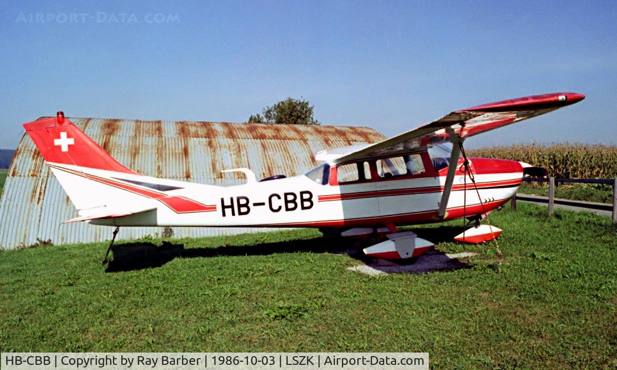 HB-CBB, 1962 Cessna 182E Skylane C/N 18253847, Cessna 182E Skylane [182-53847] Speck~HB 03/10/1986.