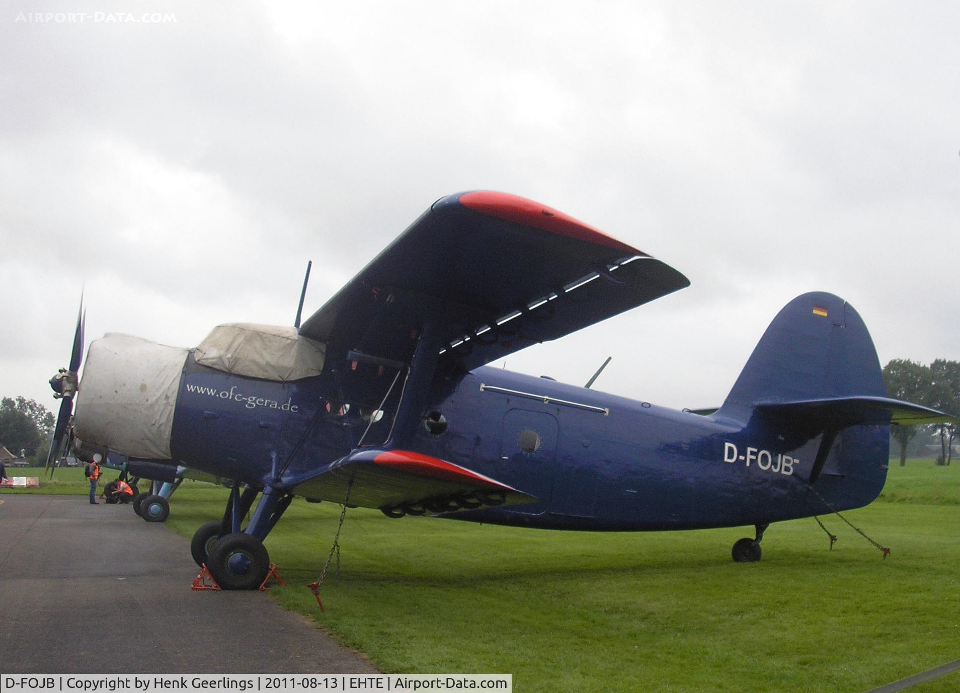 D-FOJB, Antonov An-2T C/N 1G-8642, 15th European AN-2 Meeting at Teuge Int'l Airport