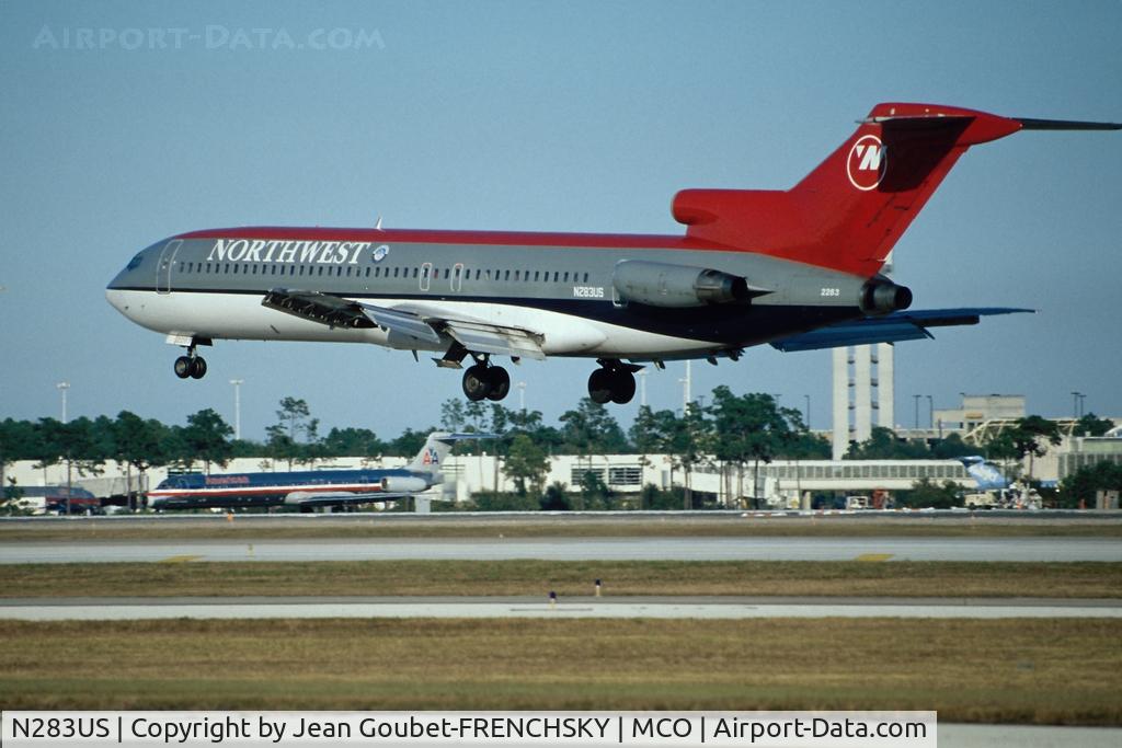N283US, 1977 Boeing 727-251 C/N 21322, ex NorthWest landing
