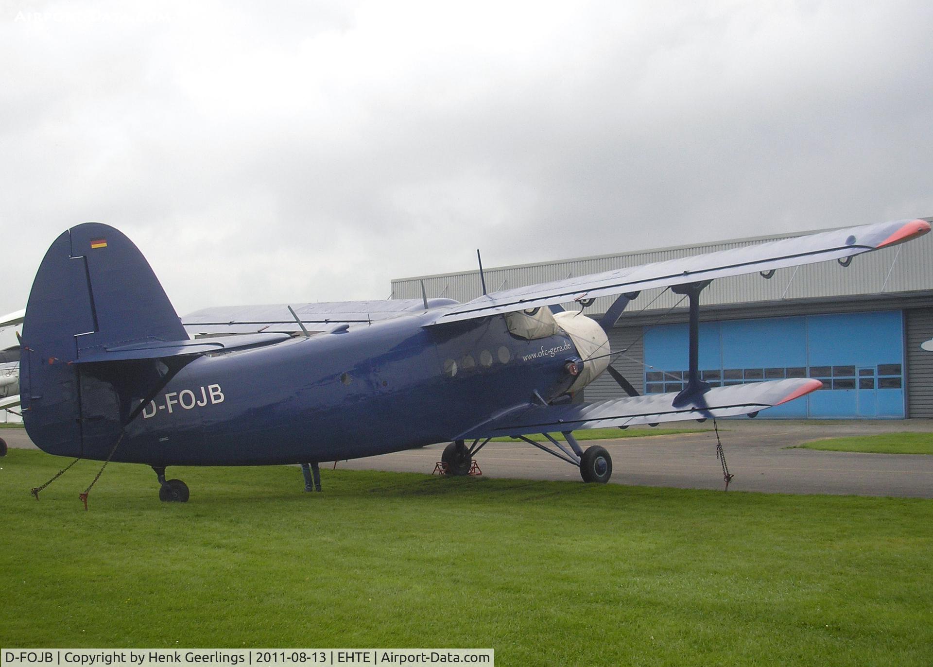 D-FOJB, Antonov An-2T C/N 1G-8642, 15th European AN-2 Meeting at Teuge Int'l Airport
