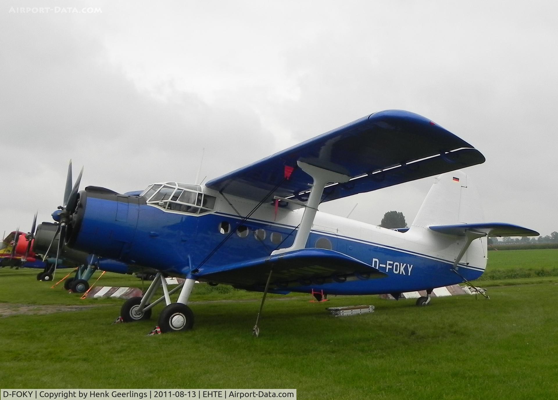 D-FOKY, Antonov An-2TD C/N 1G86-49, 15th European AN-2 Meeting at Teuge Int'l Airport