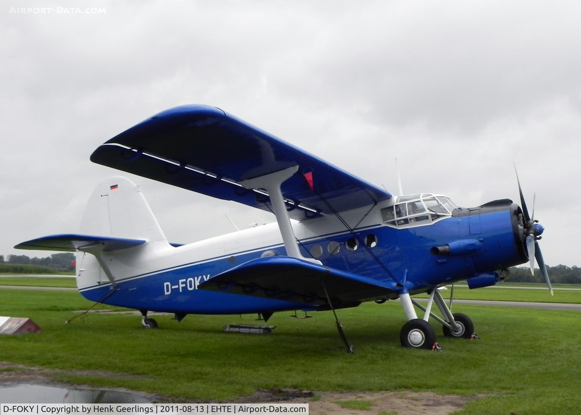 D-FOKY, Antonov An-2TD C/N 1G86-49, 15th European AN-2 Meeting at Teuge Int'l Airport