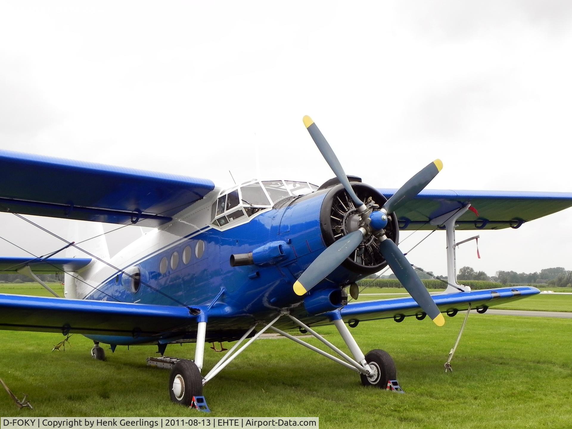 D-FOKY, Antonov An-2TD C/N 1G86-49, 15th European AN-2 Meeting at Teuge Int'l Airport