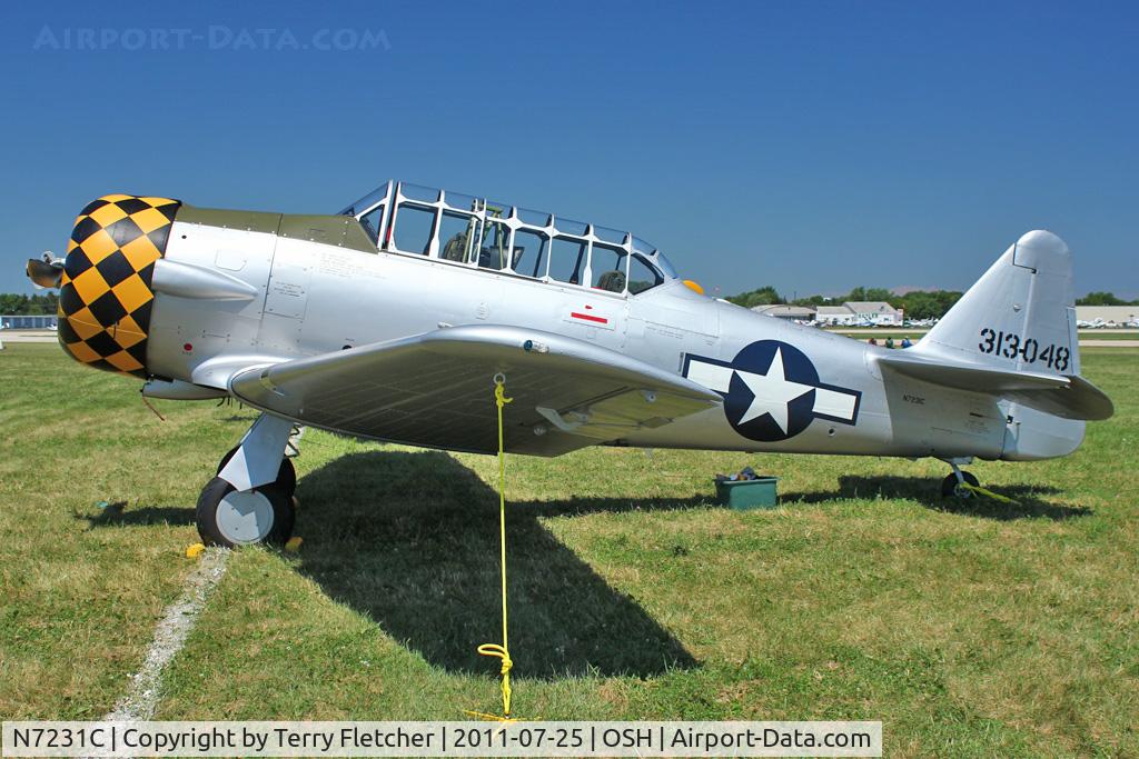 N7231C, 1944 North American AT-6D Texan C/N 121-42228, North American AT-6D s/n 44-81506 USAAF, c/n 121-42228