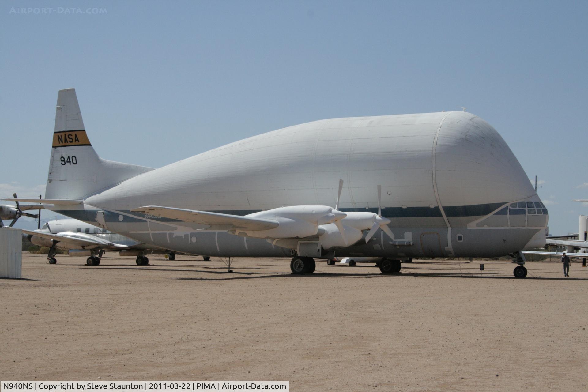 N940NS, 1949 Aero Spacelines 377SG Super Guppy C/N 15938, Taken at Pima Air and Space Museum, in March 2011 whilst on an Aeroprint Aviation tour