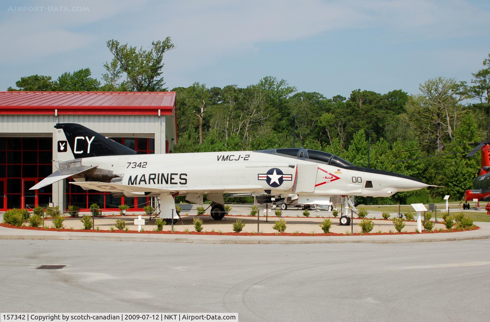 157342, McDonnell RF-4B Phantom II C/N 3689, McDonnell RF-4B Phantom II on display at the Havelock Tourist & Event Center, Havelock, NC