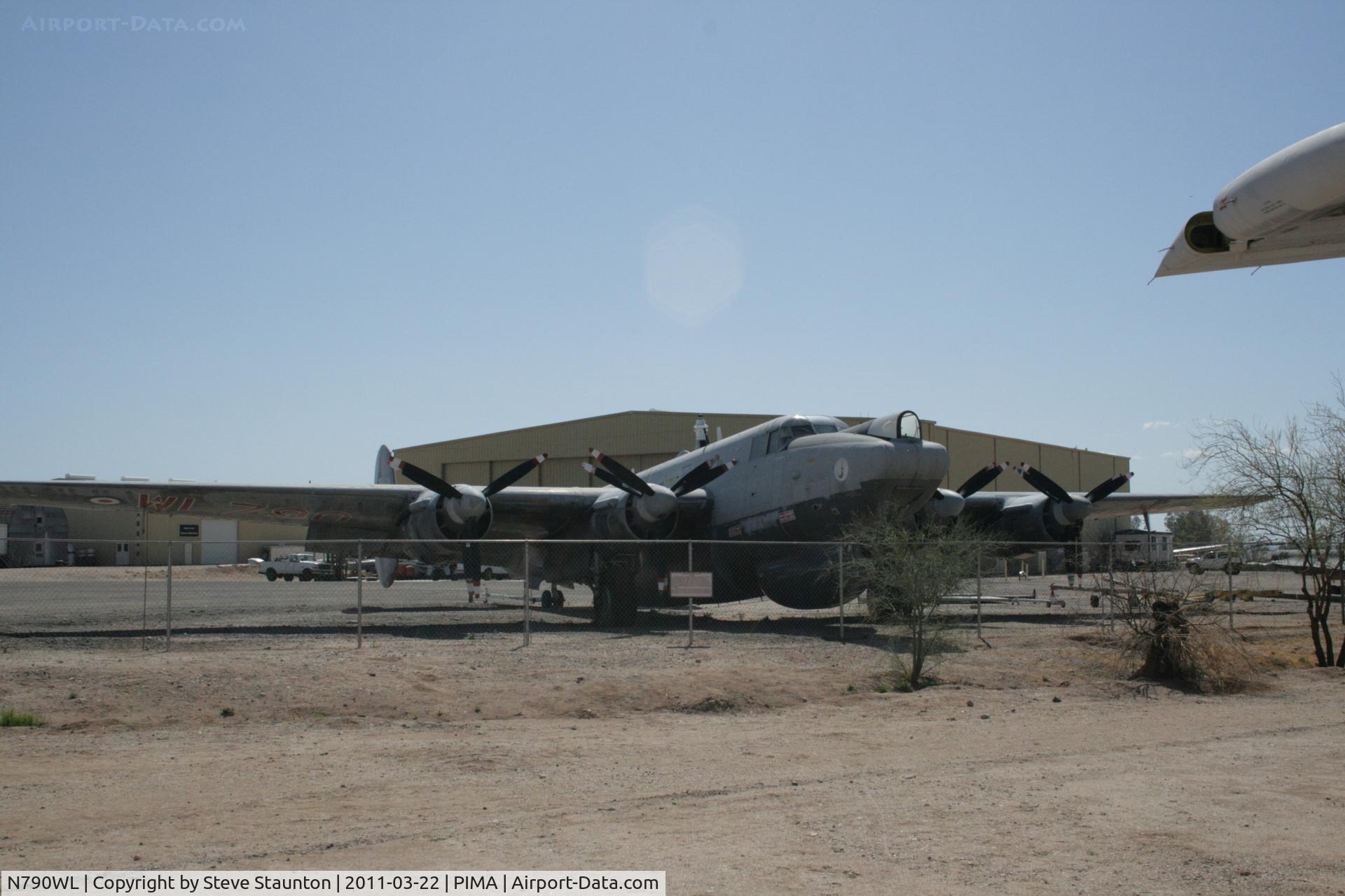 N790WL, 1954 Avro 716 Shackleton AEW.2 C/N R3/696/239009, Taken at Pima Air and Space Museum, in March 2011 whilst on an Aeroprint Aviation tour
