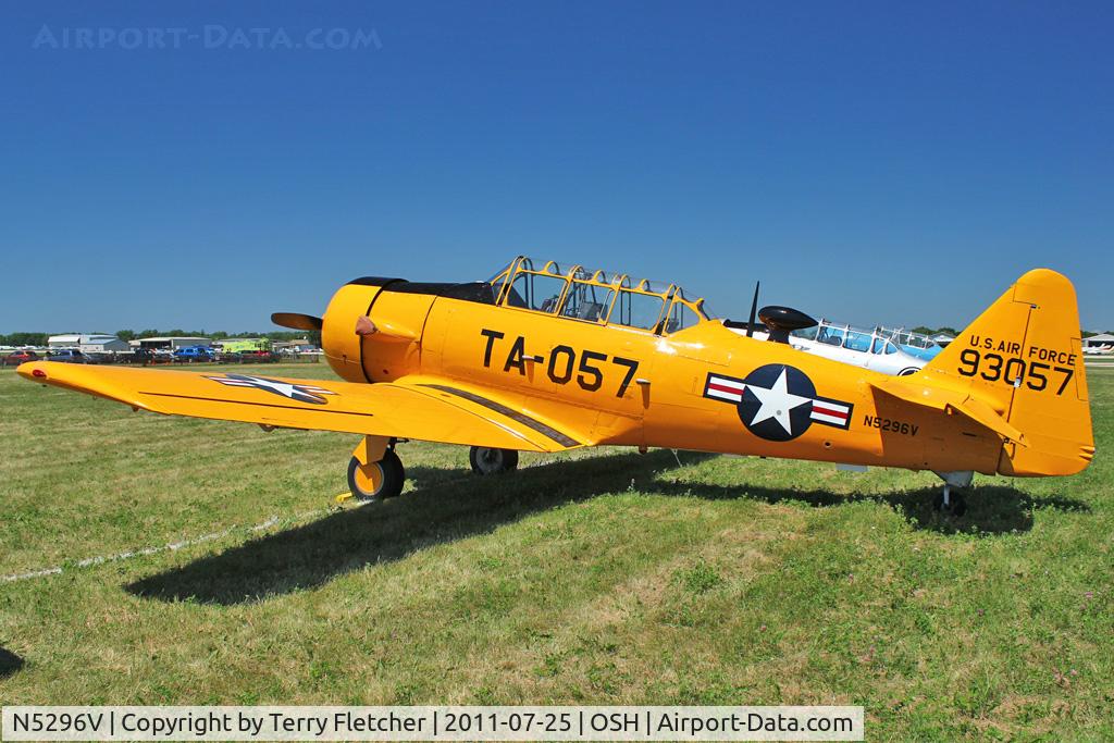 N5296V, North American AT-6G Texan C/N 168-161 (49-3057), North American AT-6G, USAF 49-3057 , c/n 168-161 at 2011 Oshkosh