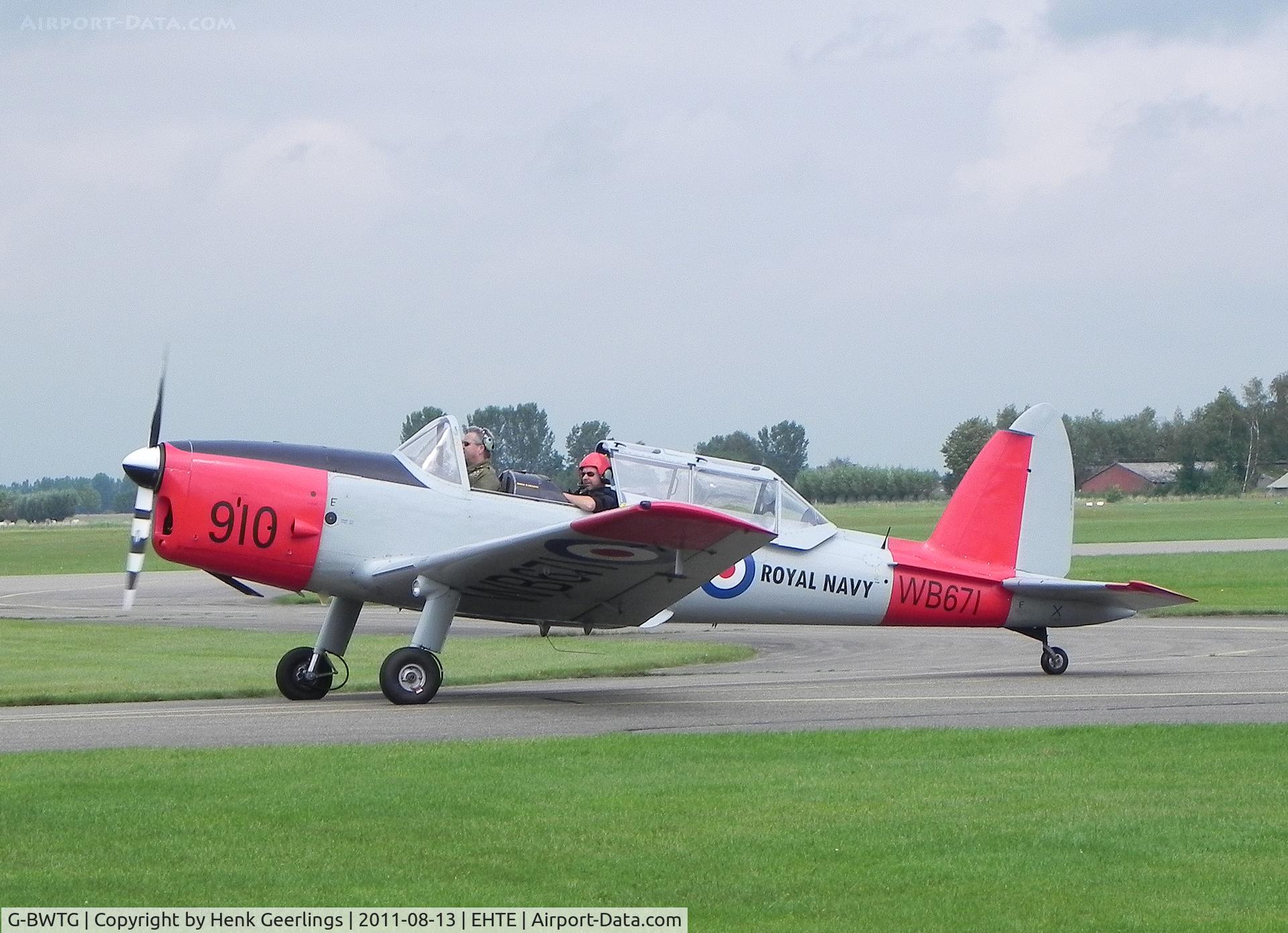 G-BWTG, 1950 De Havilland DHC-1 Chipmunk T.10 C/N C1/0119, Teuge Airport