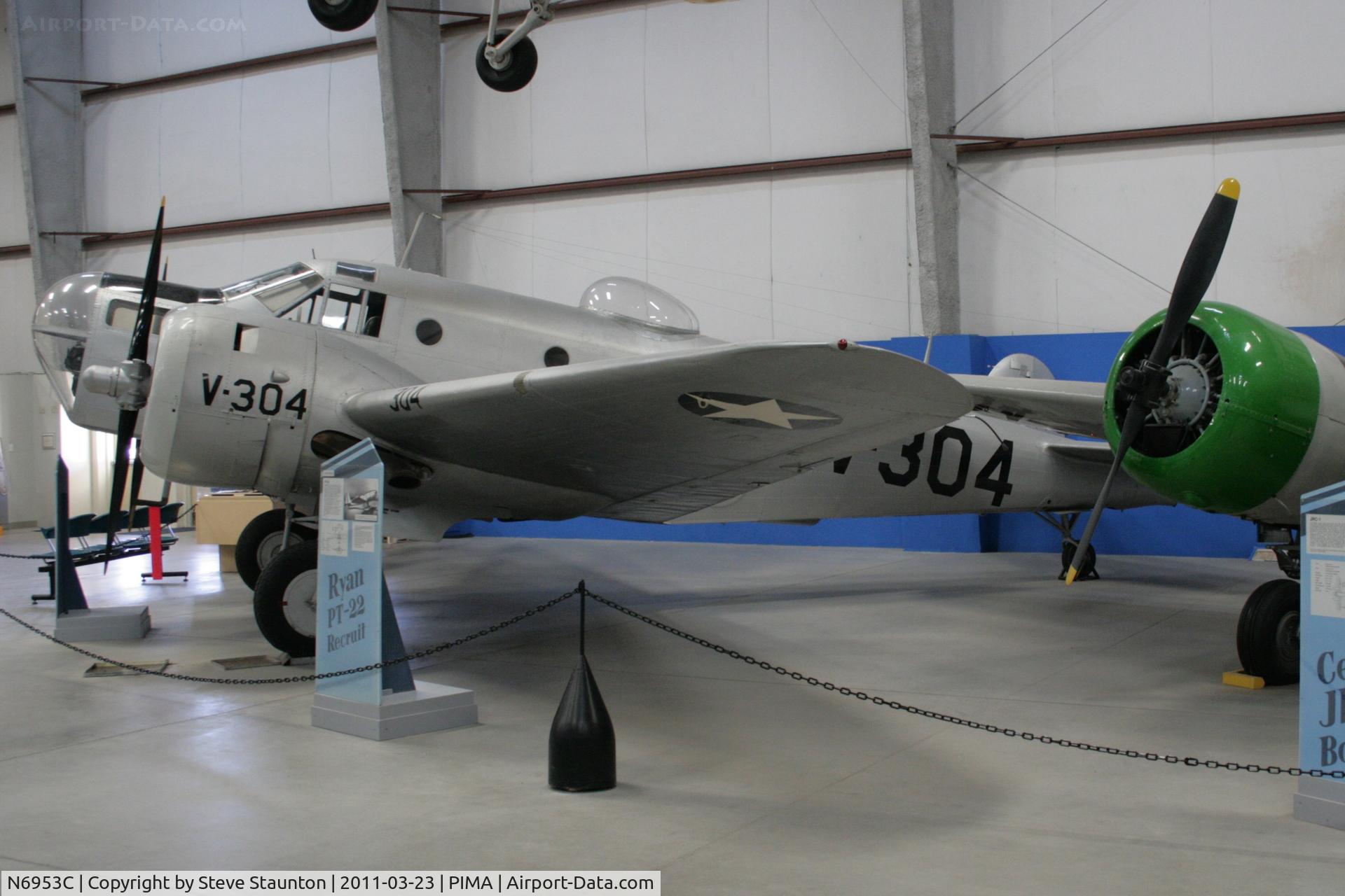 N6953C, Beech AT-11 Kansan C/N 1003, Taken at Pima Air and Space Museum, in March 2011 whilst on an Aeroprint Aviation tour