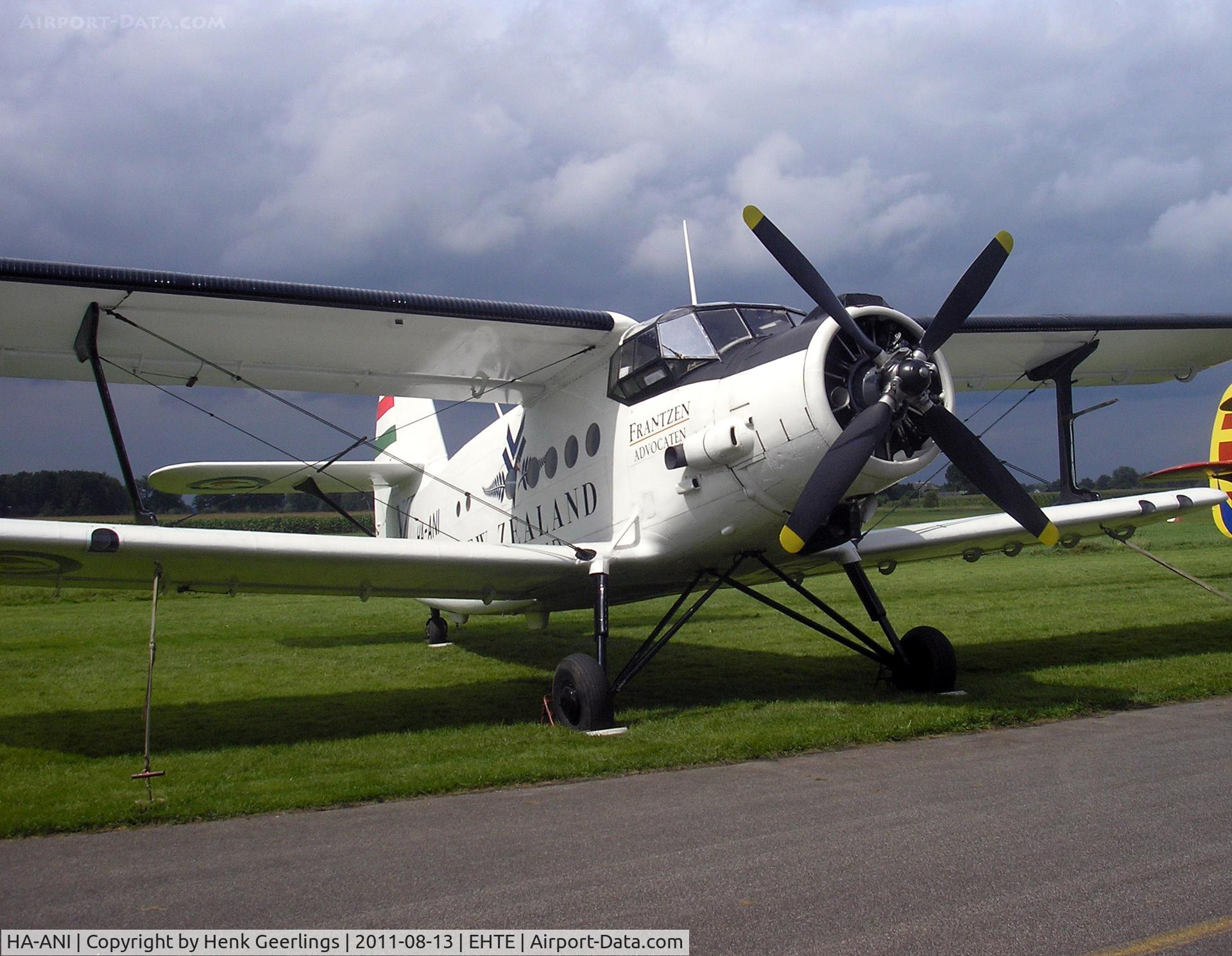 HA-ANI, 1972 Antonov An-2P C/N 1G132-55, 15th European AN-2 Meeting at Teuge Int'l Airport