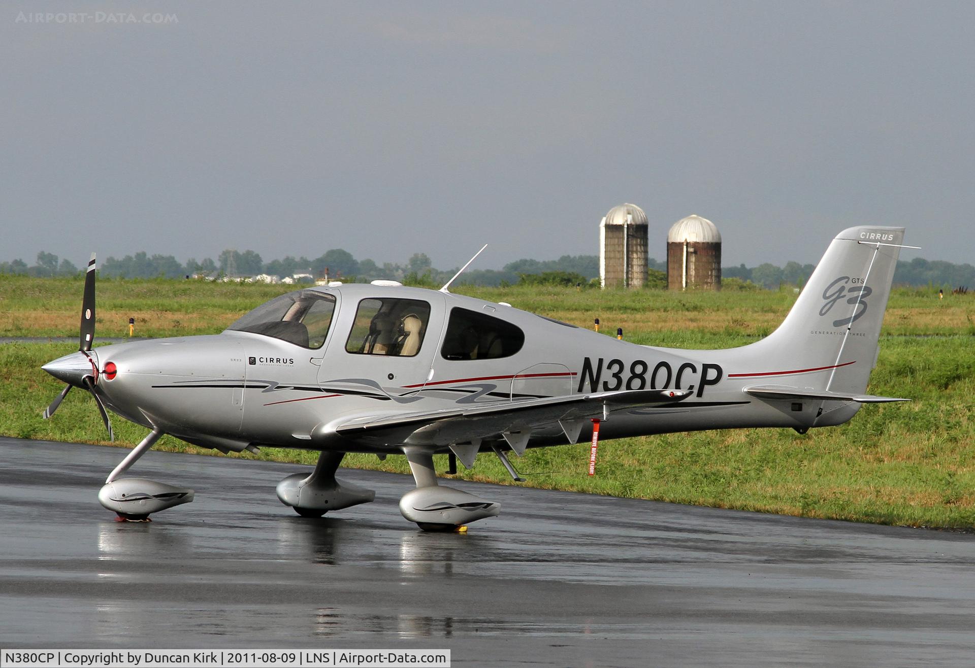 N380CP, 2008 Cirrus SR22 G3 GTS C/N 3066, A nice shot of the Pennsylvania countryside!