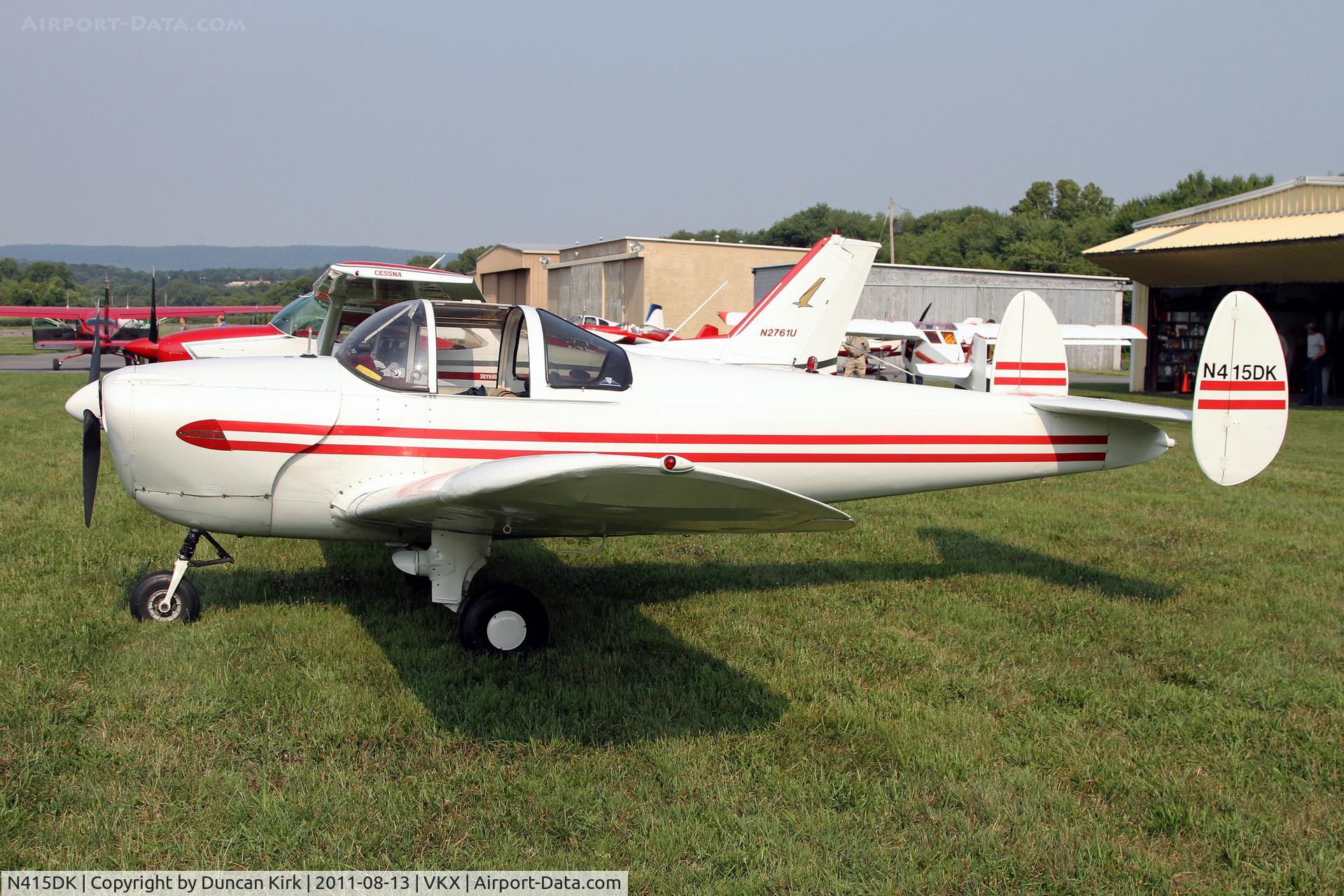 N415DK, 1946 Erco 415C Ercoupe C/N 3356, In for the breakfast fly-in