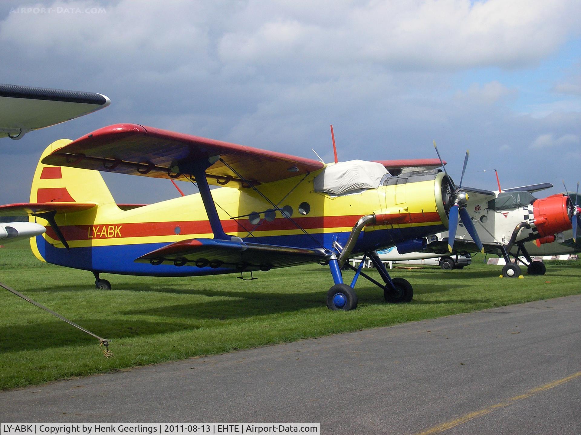 LY-ABK, 1989 Antonov An-2TP C/N 1G238-11, 15th European AN-2 Meeting at Teuge Int'l Airport