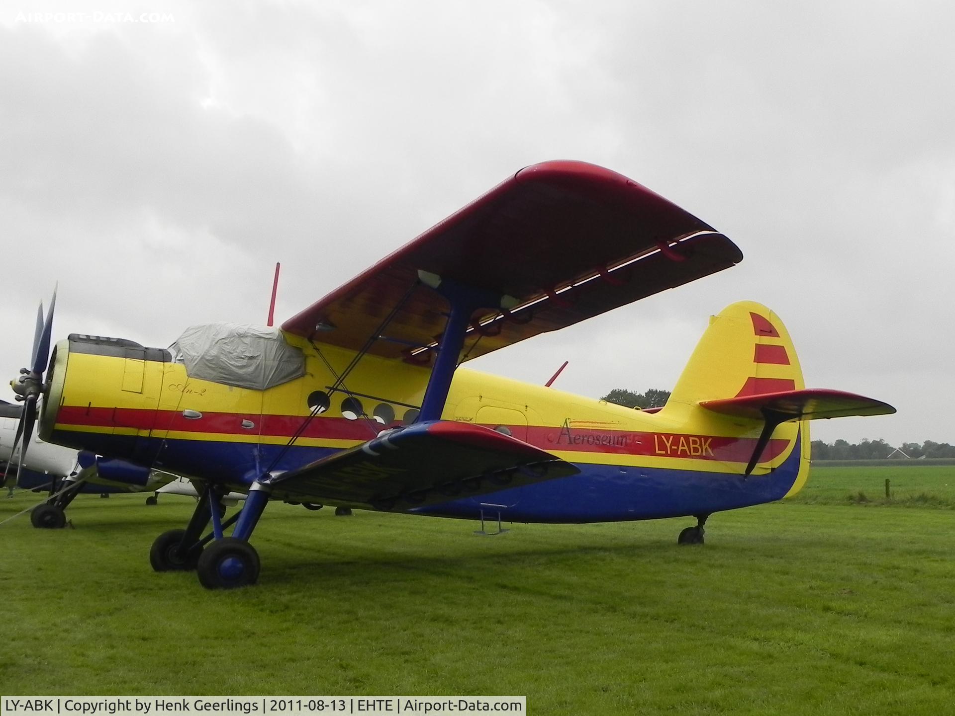 LY-ABK, 1989 Antonov An-2TP C/N 1G238-11, 15th European AN-2 Meeting at Teuge Int'l Airport
