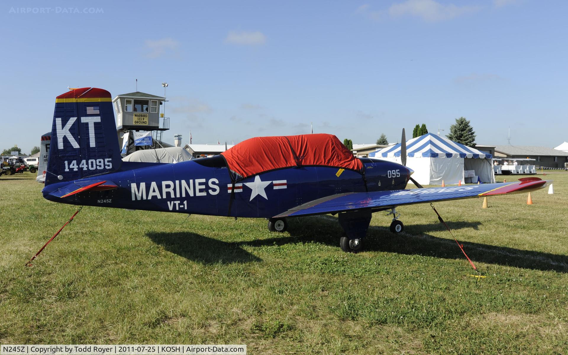 N245Z, 1957 Beech T-34B C/N 144095, AIRVENTURE 2011