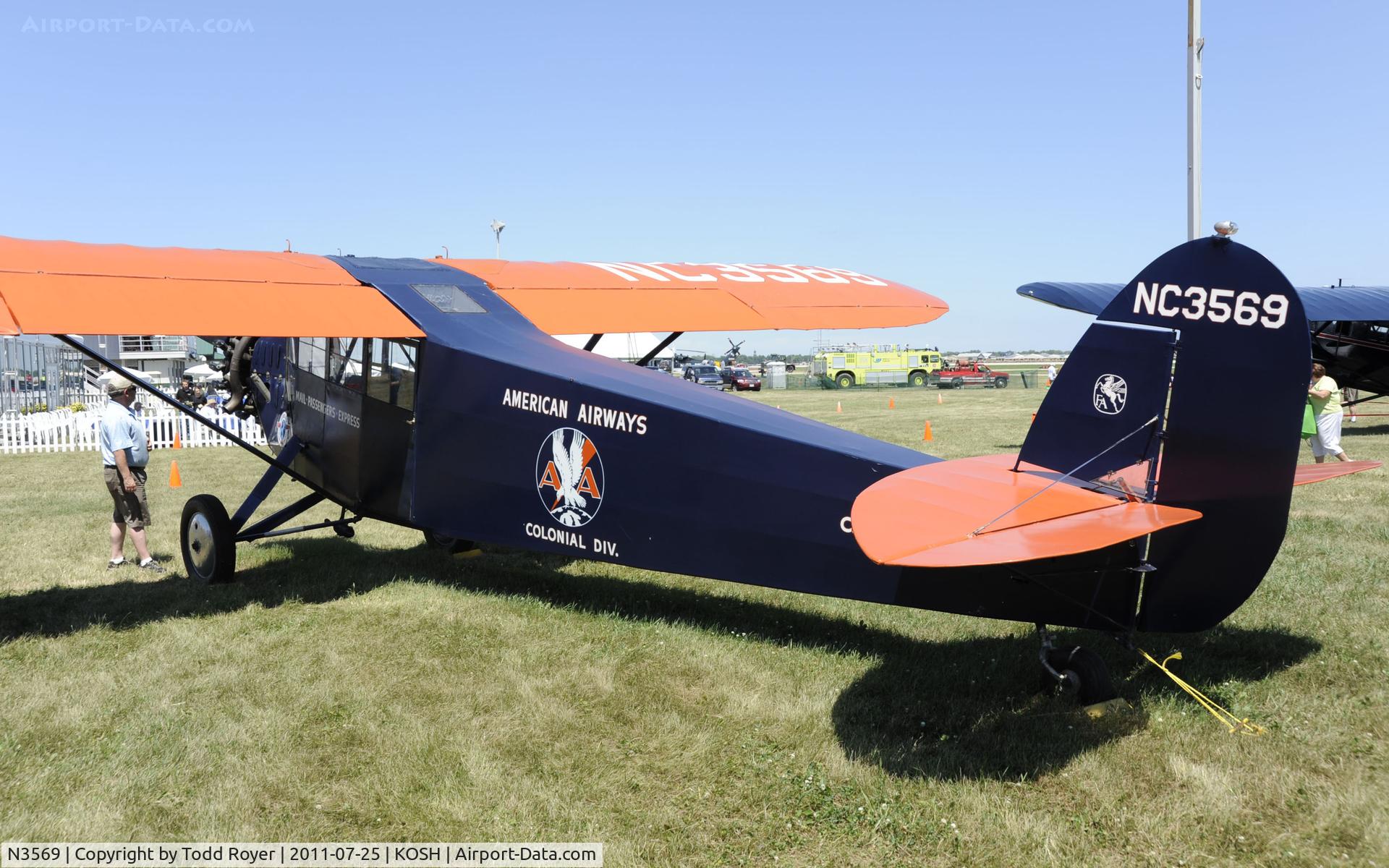 N3569, 1929 Fairchild FC-2-W2 C/N 35, AIRVENTURE 2011