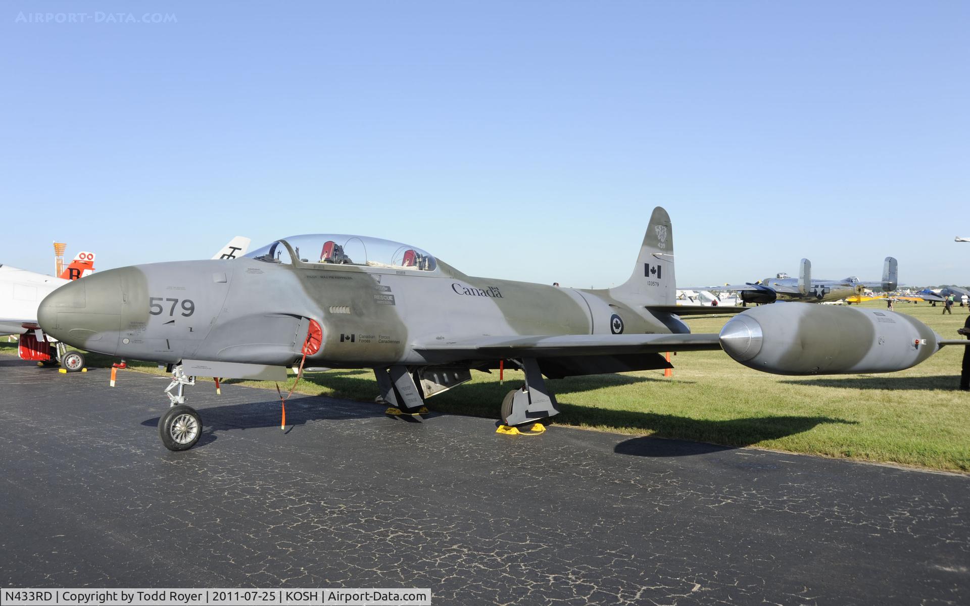 N433RD, 1952 Canadair CT-133 Silver Star C/N T33-579, AIRVENTURE 2011