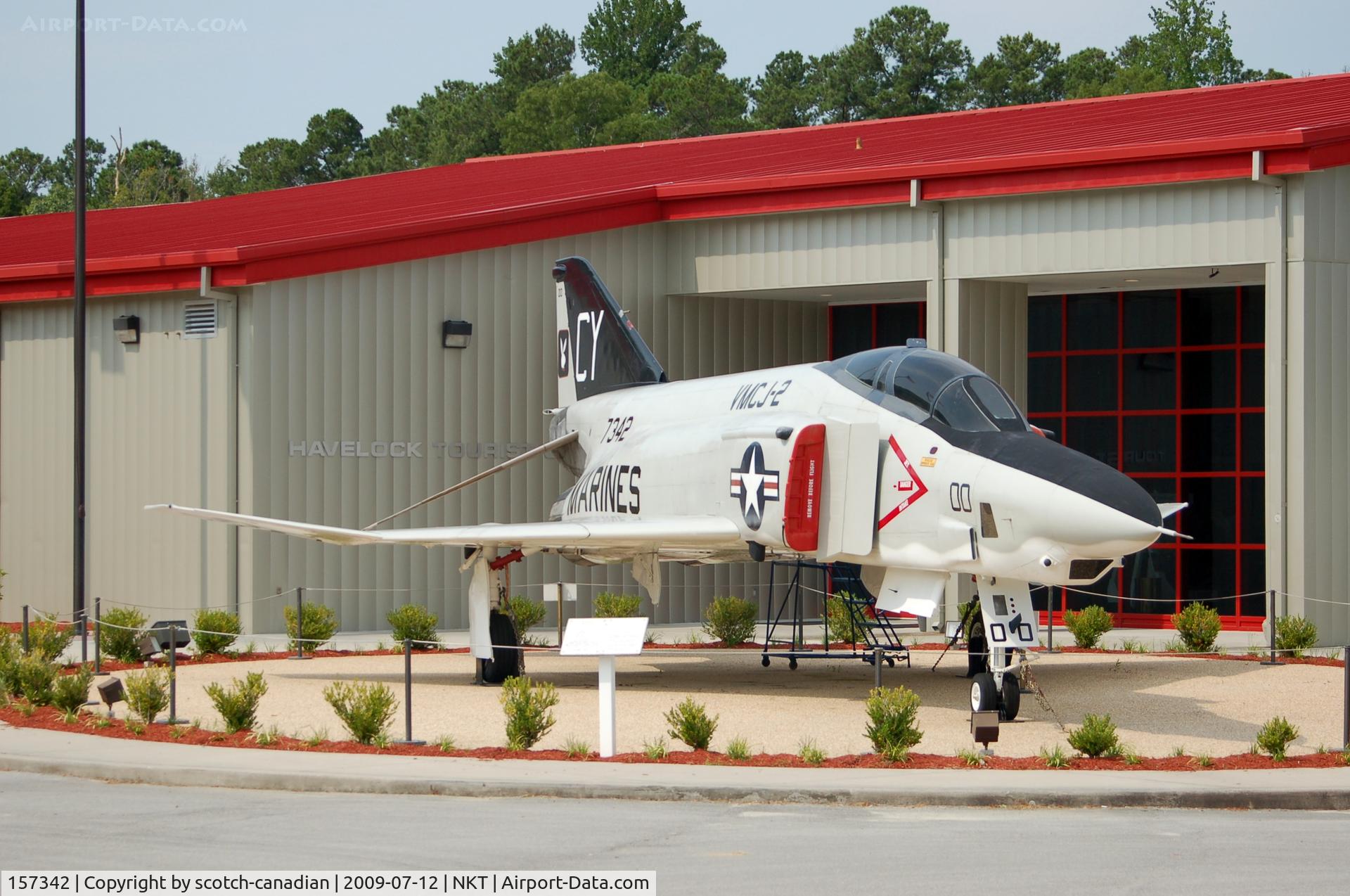 157342, McDonnell RF-4B Phantom II C/N 3689, McDonnell RF-4B Phantom II on display at the Havelock Tourist & Event Center, Havelock, NC