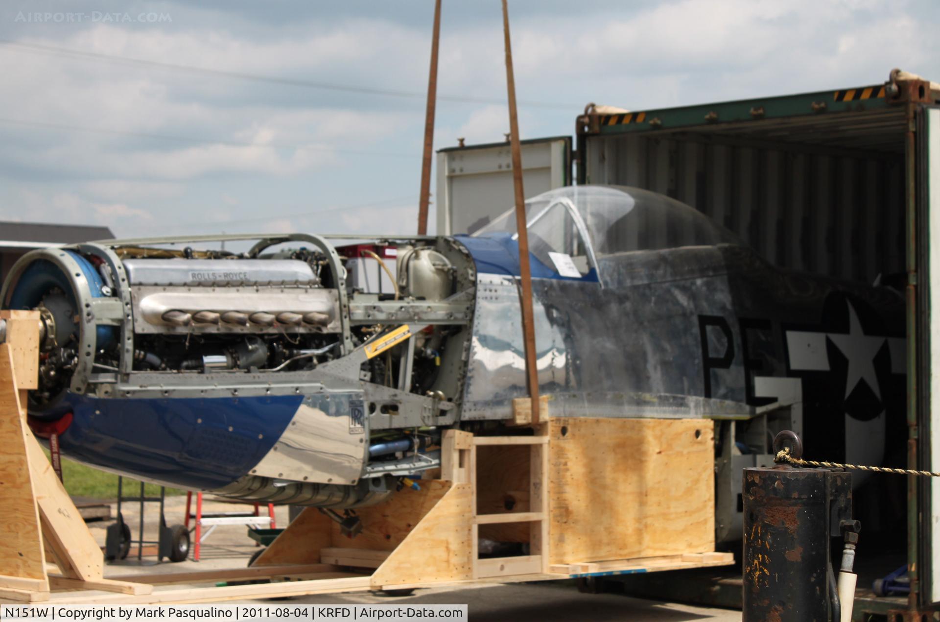 N151W, 1945 North American F-51D Mustang C/N 124-48293, North American P-51D