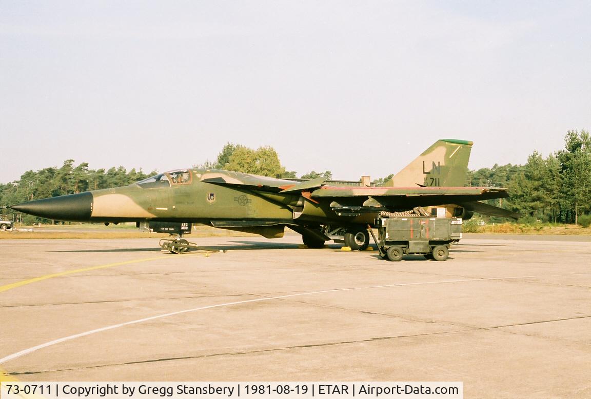73-0711, 1973 General Dynamics F-111F Aardvark C/N E2-87/F-87, The first F-111 I ever saw in person, spotted here in Ramstein Germany.