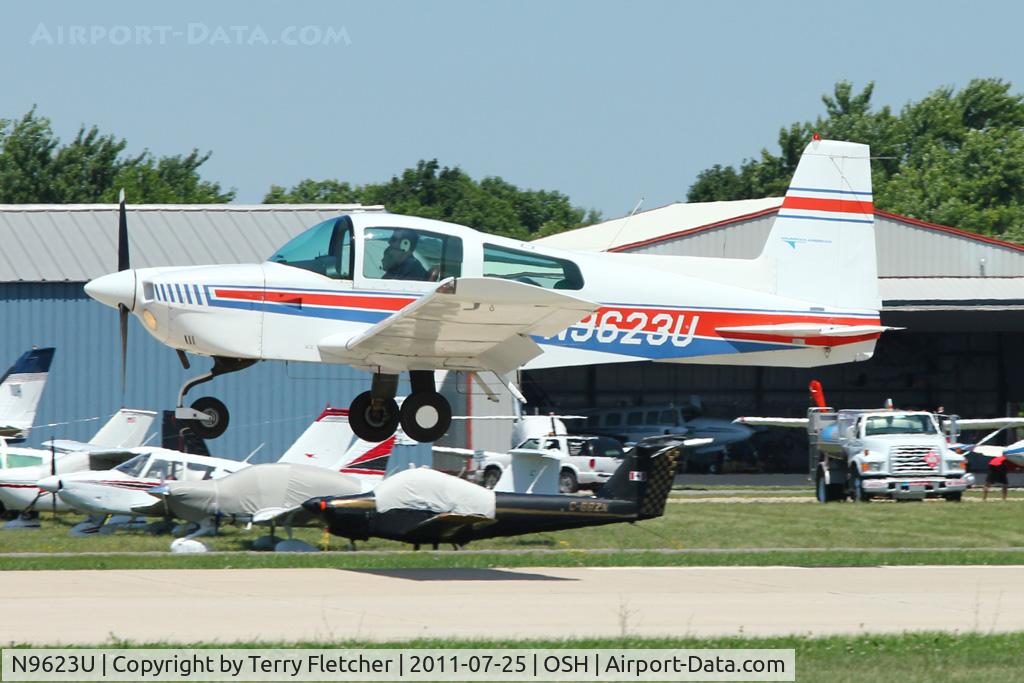 N9623U, 1975 Grumman American AA-5 Traveler C/N AA5-0823, 1975 Grumman American Avn. Corp. AA-5, c/n: AA5-0823 at 2011 Oshkosh