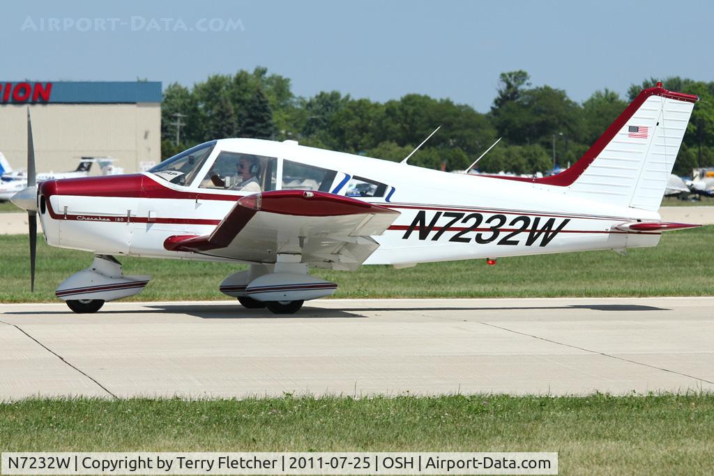 N7232W, 1963 Piper PA-28-180 C/N 28-1050, 1963 Piper PA-28-180, c/n: 28-1050 at 2011 Oshkosh