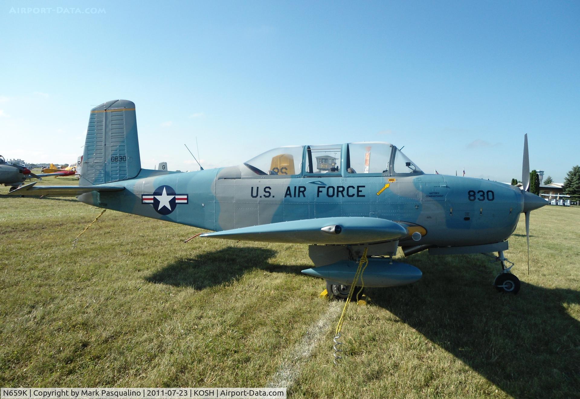 N659K, 1955 Beech A45 C/N G-830, Beech T-34A