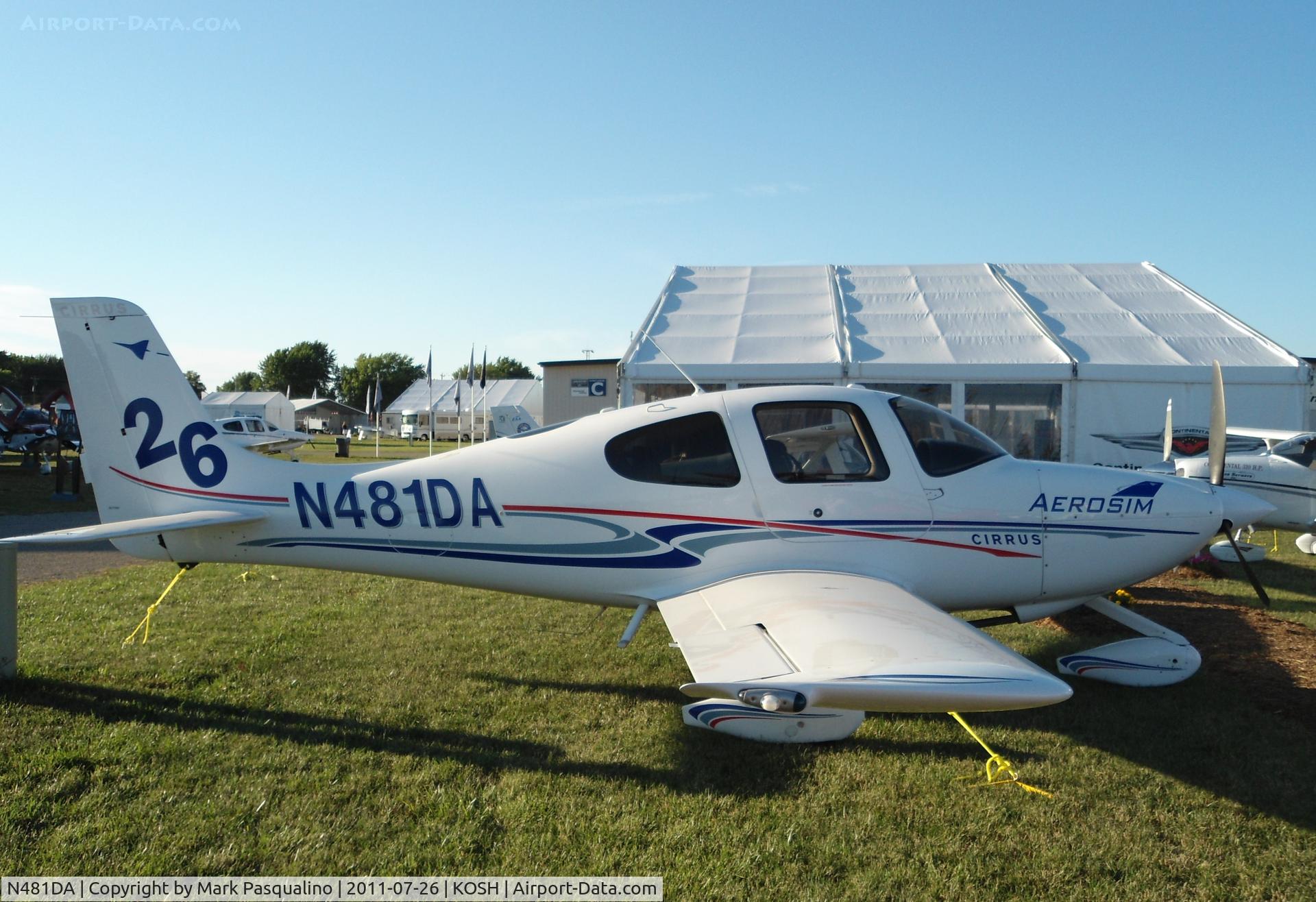 N481DA, 2007 Cirrus SR20 C/N 1823, Cirrus SR20