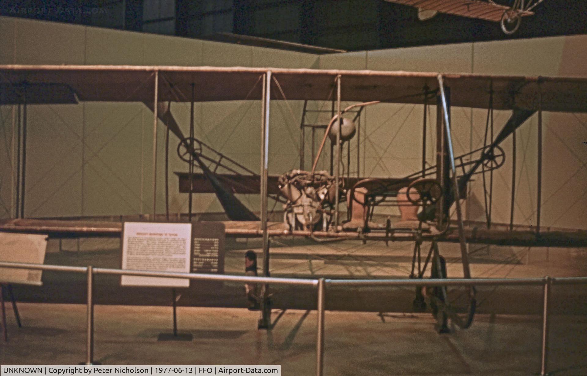UNKNOWN, Wright Model B Flyer C/N unknown, Wright 1911 Modfied B Flyer as displayed at the USAF Museum in the Summer of 1977 having last flown in 1924..