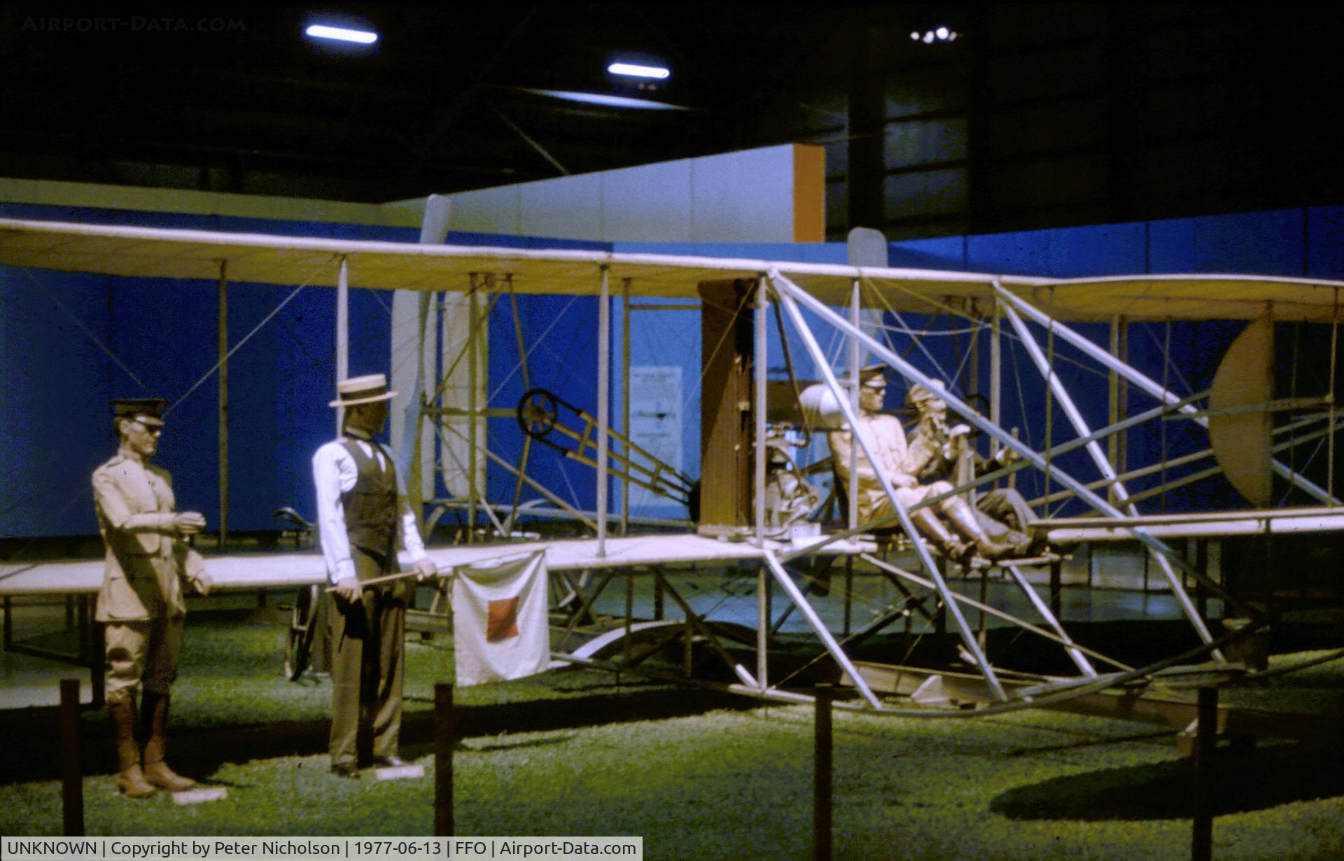 UNKNOWN, 1955 Wright 1909 Military Flyer C/N unknown, The Wright Flyer display at the USAF Museum in the Summer of 1977.
