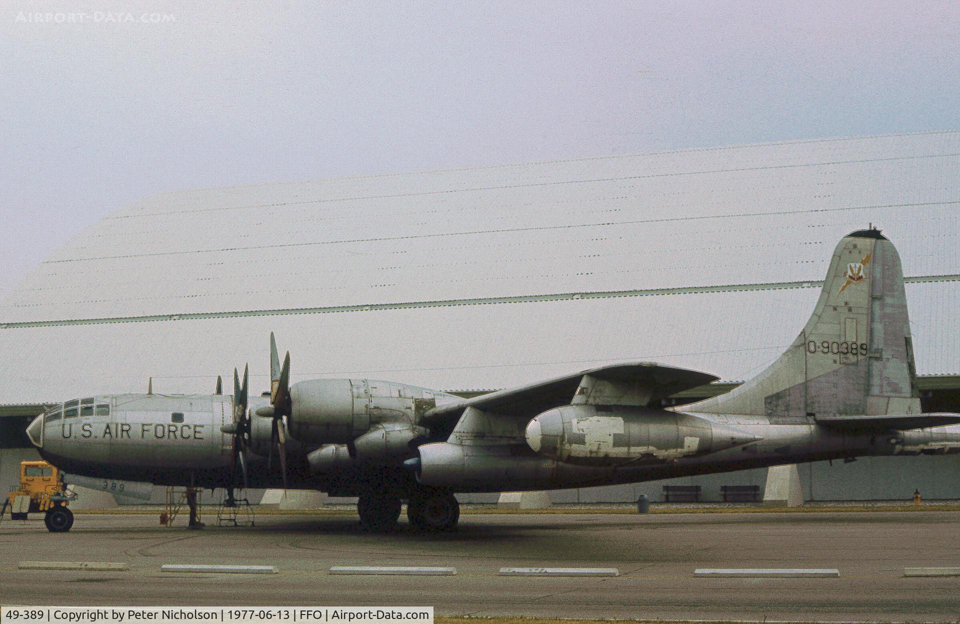 49-389, 1949 Boeing B-50D-125-BO Superfortress C/N 16165, Another view of the KB-50J Superfortress on display at the USAF Museum in the Summer of 1977.