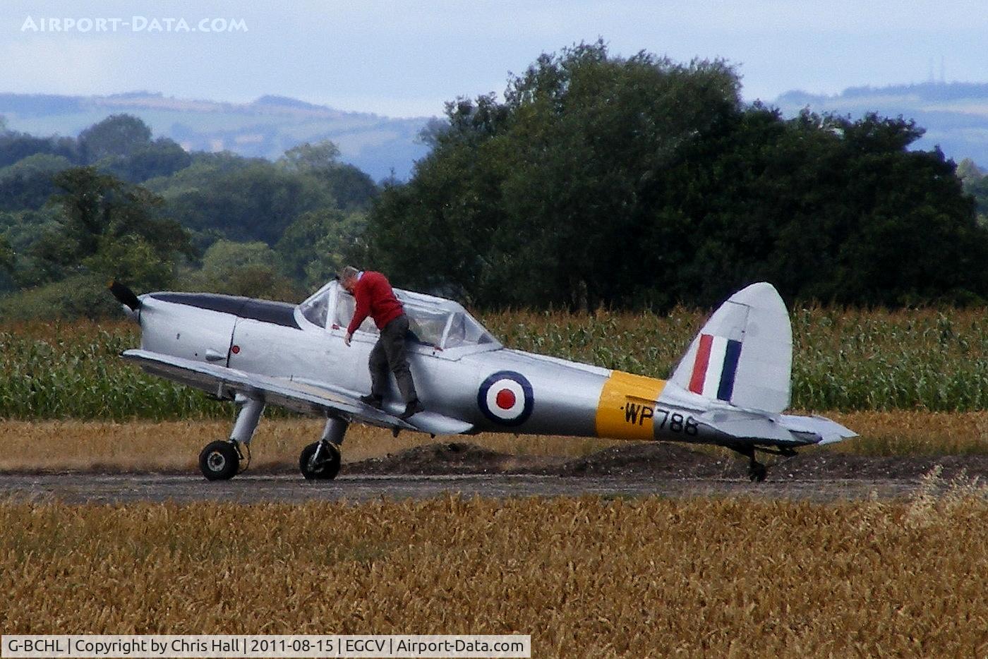 G-BCHL, 1952 De Havilland DHC-1 Chipmunk T.10 C/N C1/0680, Shropshire Soaring Group tug based at Sleap