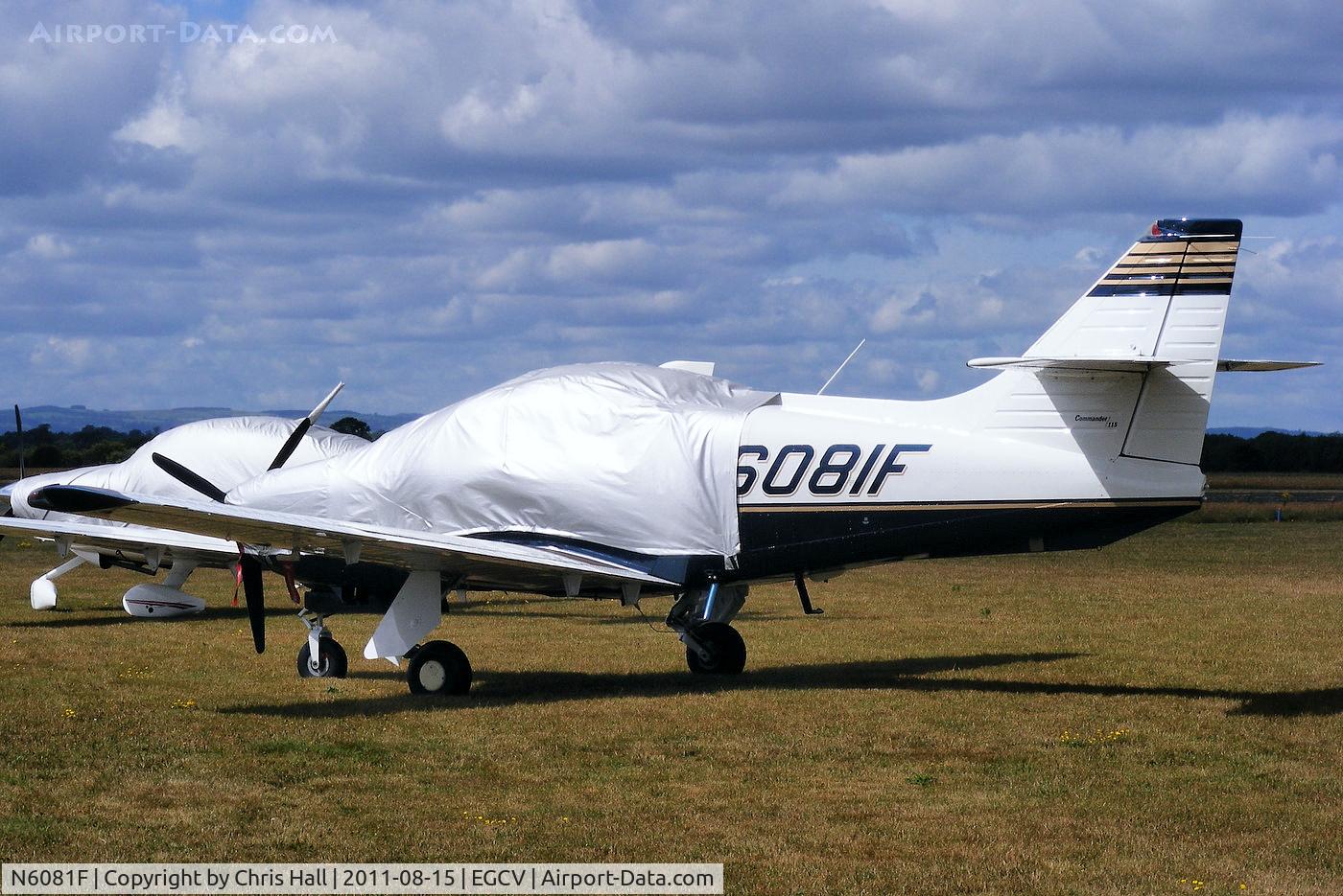N6081F, 2001 Rockwell Commander 114-B C/N 14681, at Sleap airfield