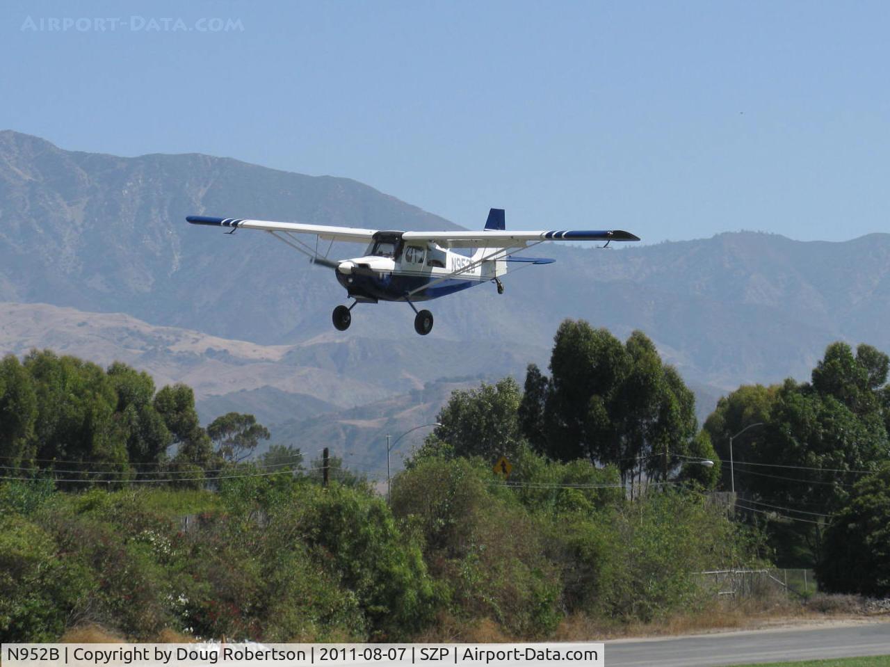 N952B, 2006 American Champion 7GCBC C/N 1408-2006, 2006 American Champion 7GCBC HIGH COUNTRY EXPLORER, Superior O-360-A3-A2 180 Hp, on final Rwy 22
