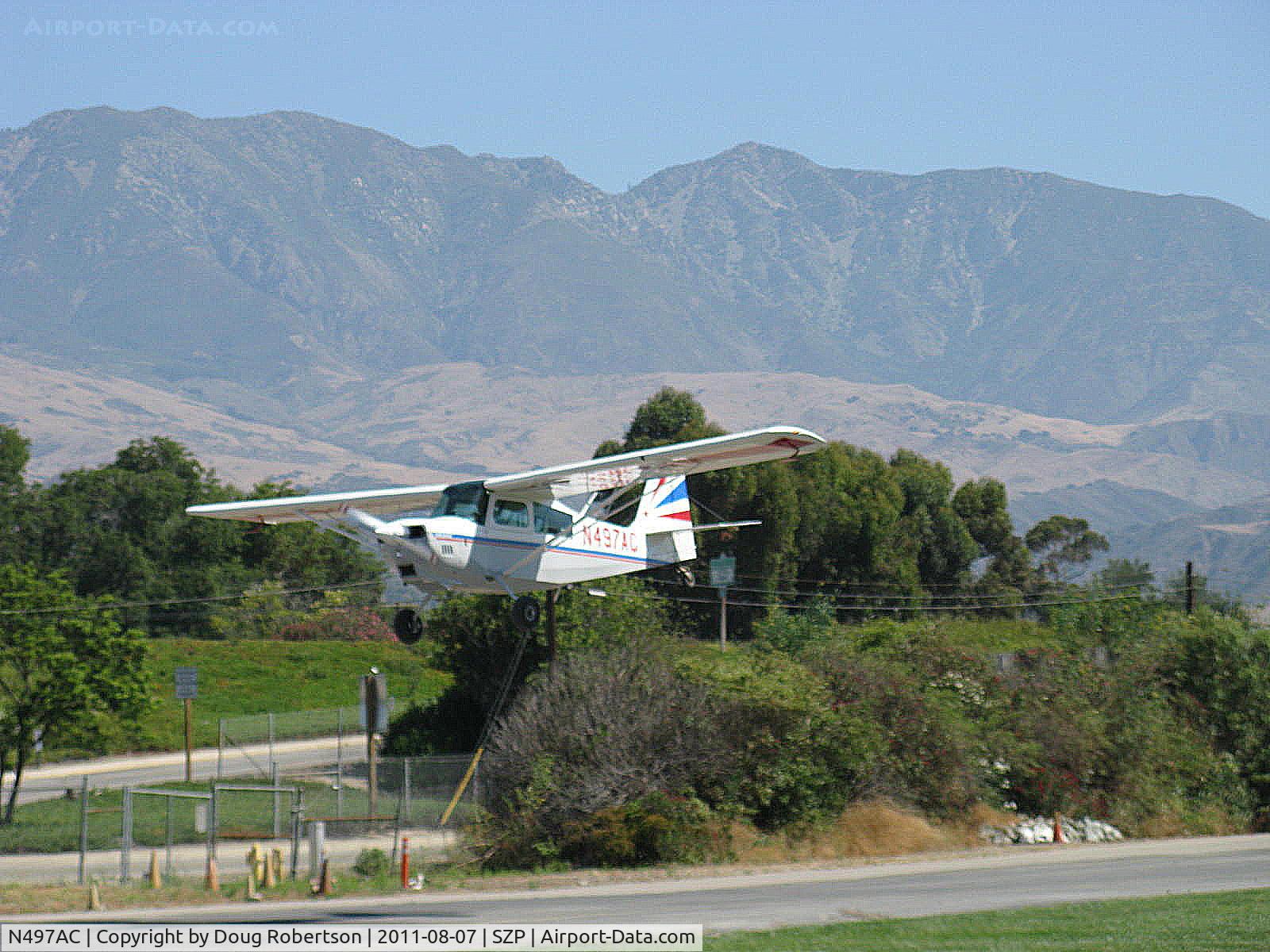 N497AC, 2005 American Champion 7GCAA Citabria C/N 497-2005, 2005 American Champion 7GCAA ADVENTURE, Superior O-360 180 Hp upgrade, on final Rwy 22