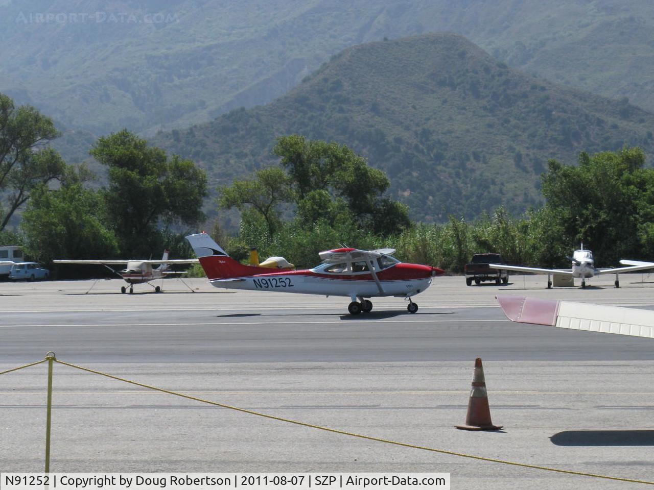 N91252, 1973 Cessna 182P Skylane C/N 18261981, 1973 Cessna 182P SKYLANE, Continental O-470-S 230 Hp, takeoff roll Rwy 22
