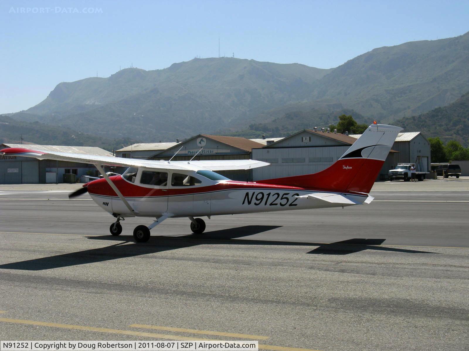 N91252, 1973 Cessna 182P Skylane C/N 18261981, 1973 Cessna 182P SKYLANE, Continental O-470-S 230 Hp, taxi