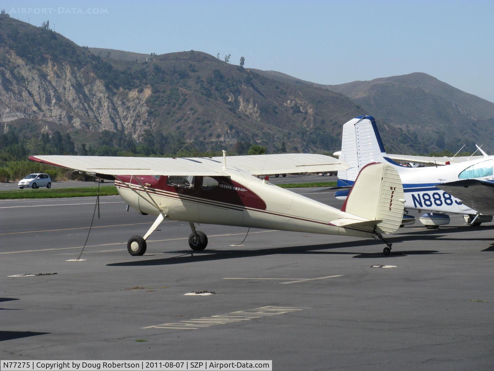 N77275, 1946 Cessna 140 C/N 11488, 1946 Cessna 140, Continental C85 85 Hp