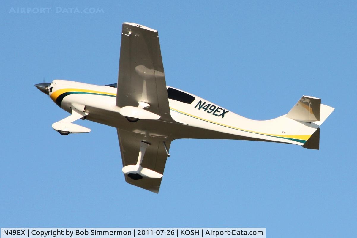 N49EX, 1997 Wheeler Express FT C/N 01, Departing Airventure 2011.