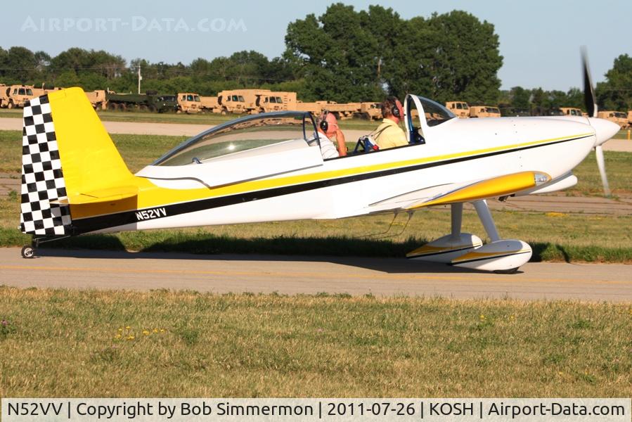 N52VV, 2003 Vans RV-8 C/N 80718, Departing Airventure 2011.