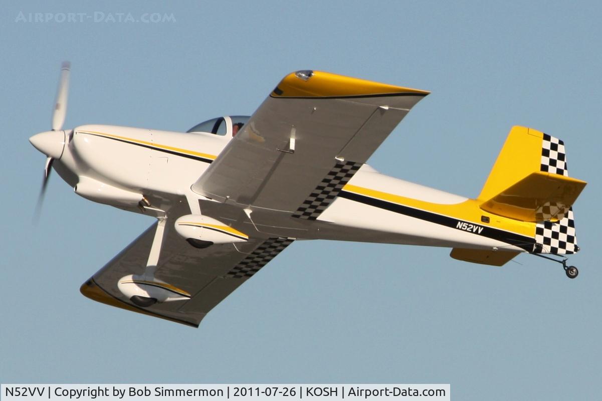 N52VV, 2003 Vans RV-8 C/N 80718, Departing Airventure 2011.