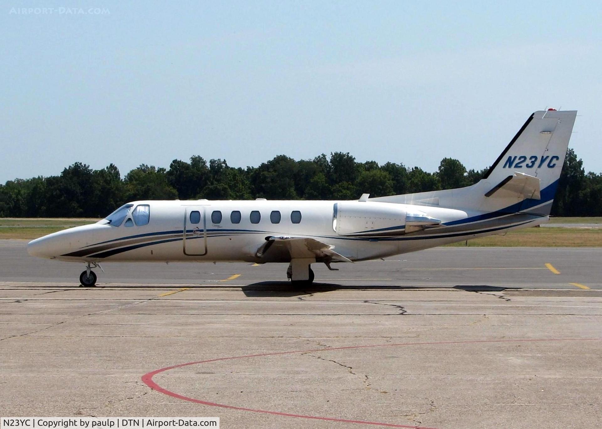 N23YC, 2000 Cessna 550 C/N 550-0923, At Downtown Shreveport.