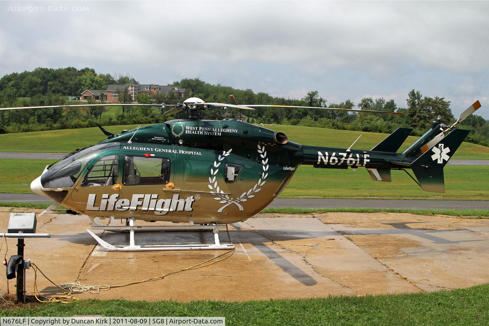 N676LF, 2007 Eurocopter-Kawasaki EC-145 (BK-117C-2) C/N 9115, Nice medivac colors!
